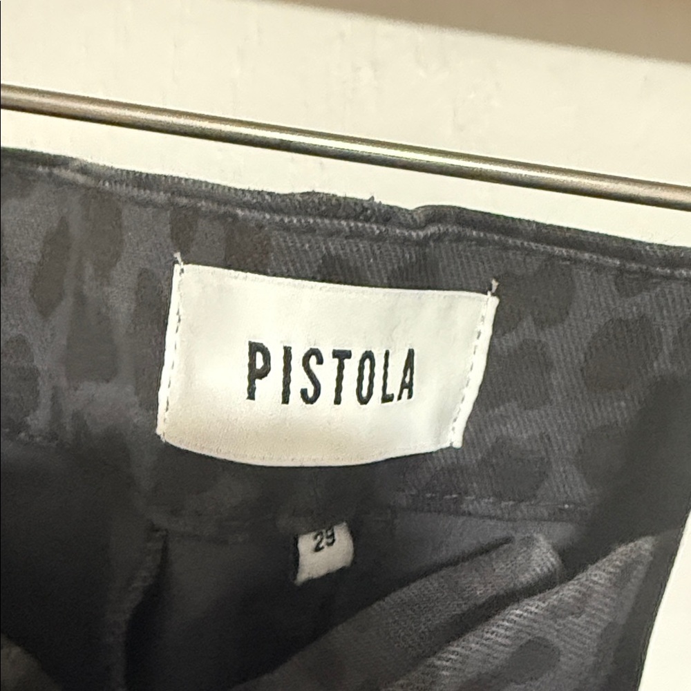 pistola Leopard-Print Ankle Jeans in Brown/Black - Picture 5 of 5